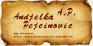 Anđelka Pejčinović vizit kartica